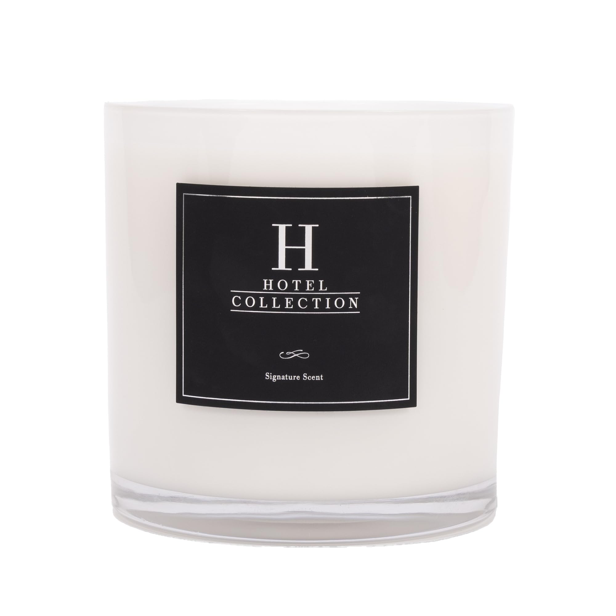 Hotel Collections Black Velvet Deluxe Candle wax closeup highlights luxurious texture and scent.