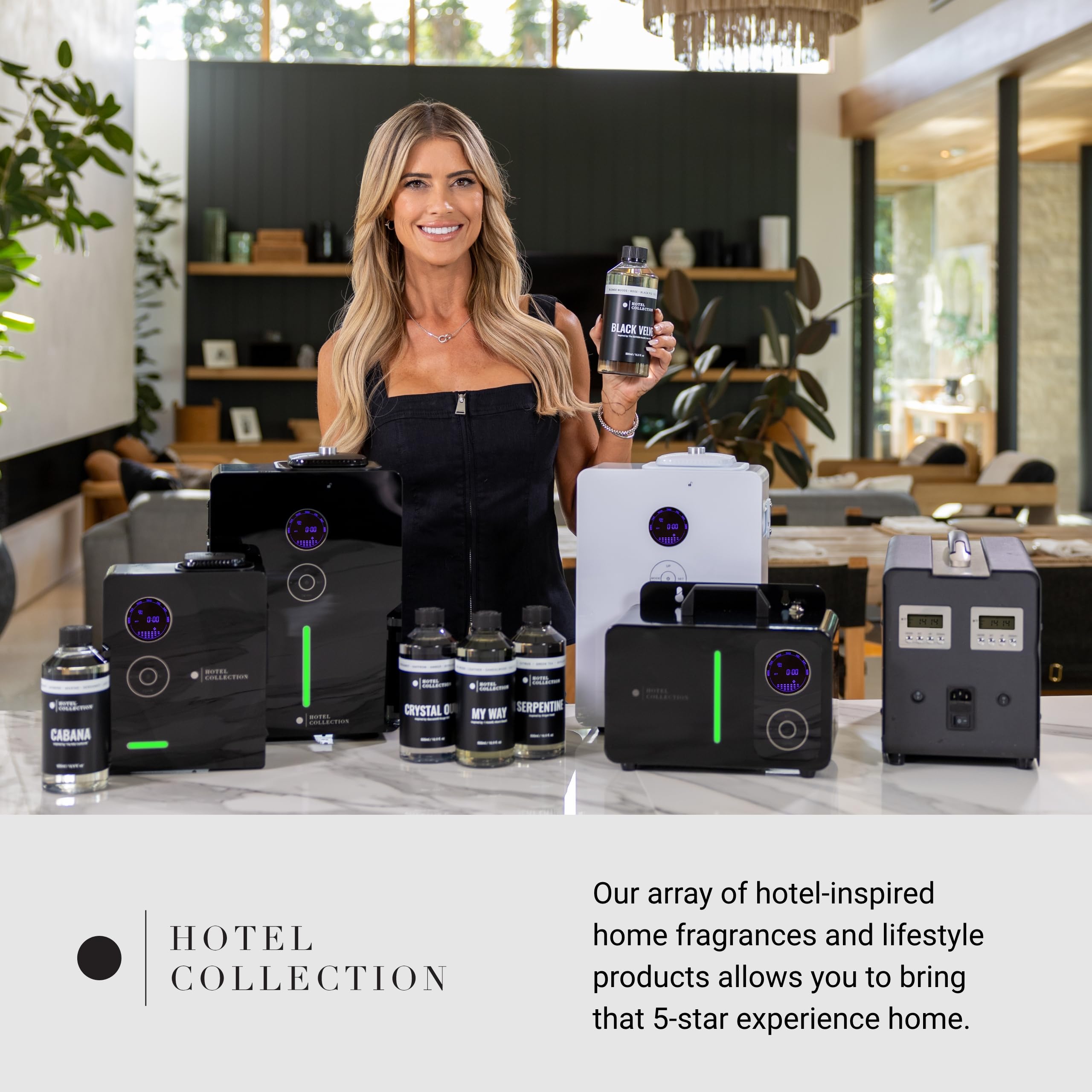 Hotel Collections hotel-inspired diffuser oil in use to create a premium home sanctuary.