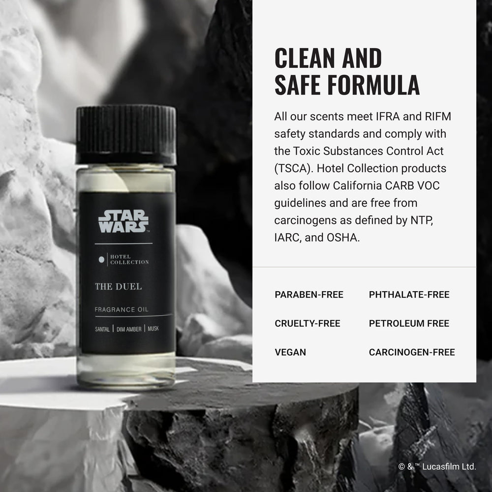 Hotel Collections luxury home diffusion scene using The Duel oil for a refined atmosphere.