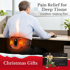 HOTHUGZ removable heating plate demonstrates versatile 2-in-1 design for back relief.