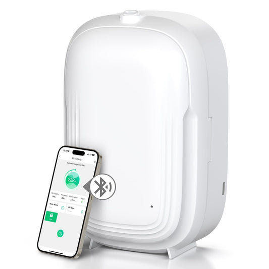 HOTOIQ Waterless Diffuser in compact design sits on a desk, blending style with aroma.
