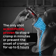 HOTSHOT spicy mango shot in gym bag—ready for day or night use.