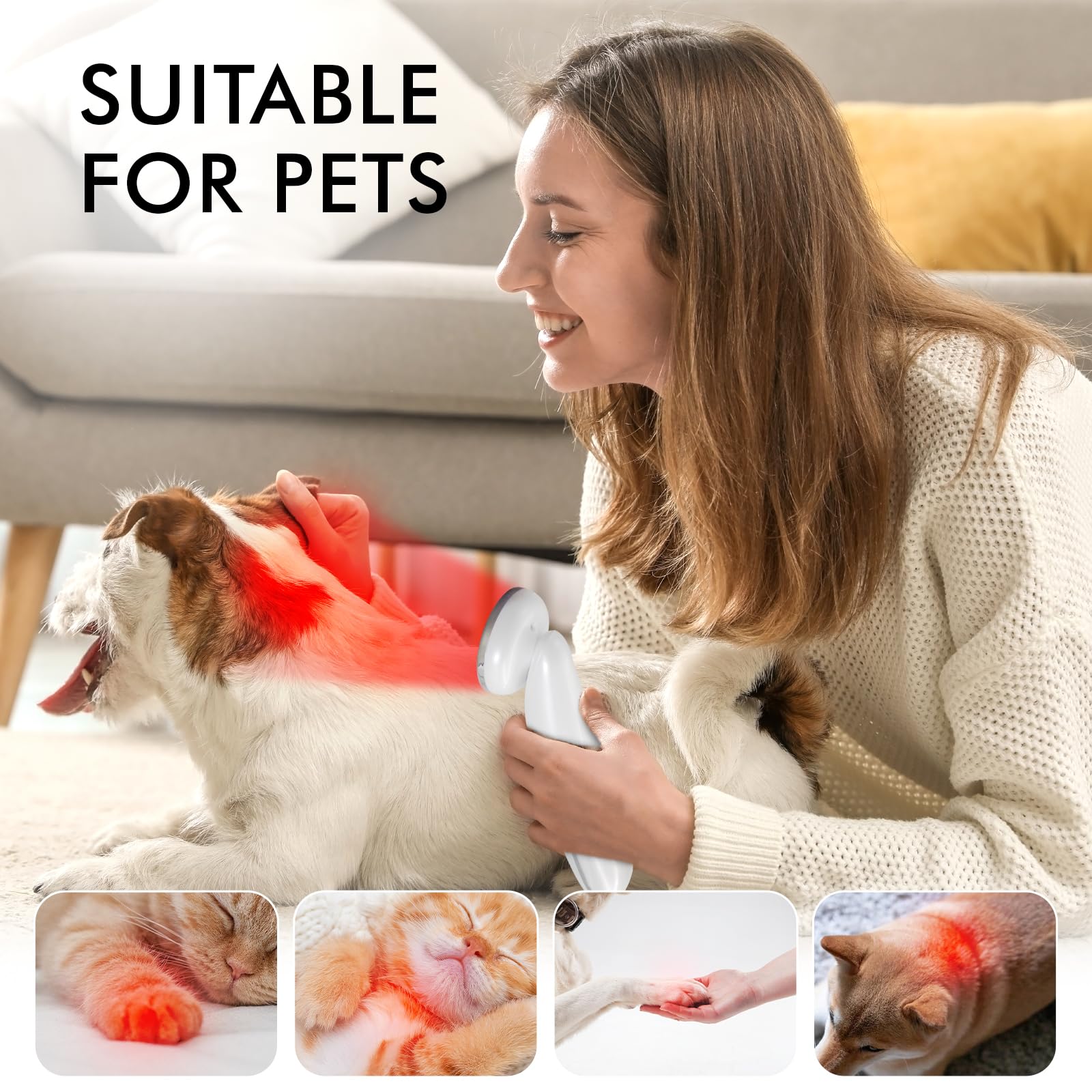 Hottoerak pet-friendly red-light therapy supports pets during use.