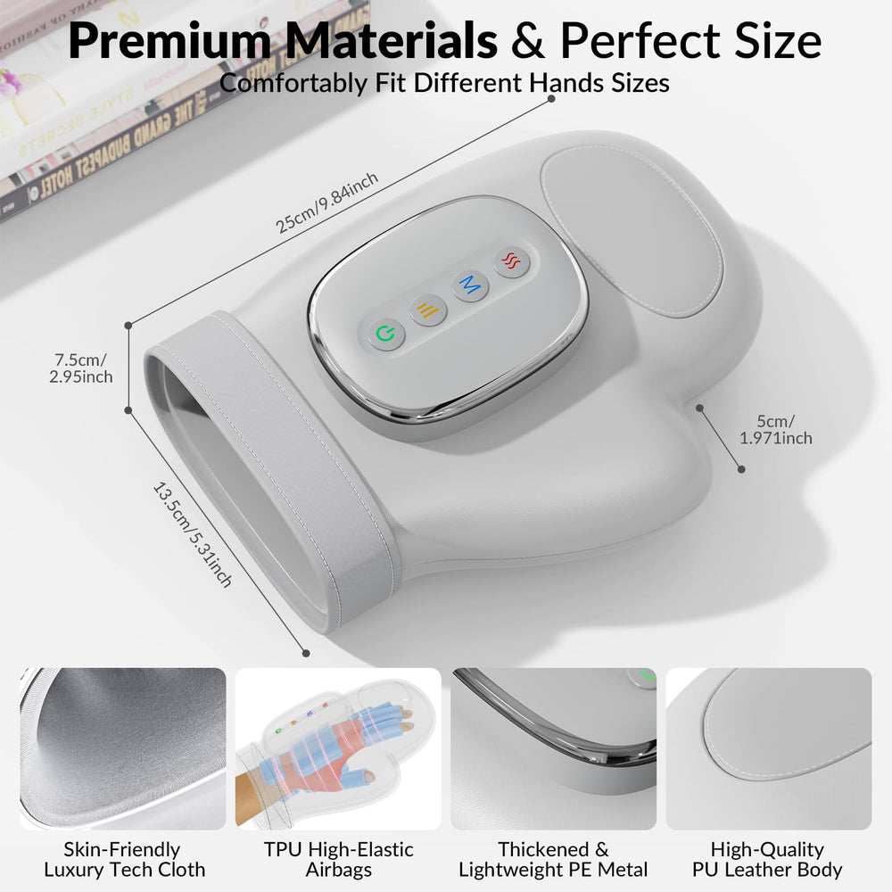 Hounyoln massager features PU leather and a lightweight frame.