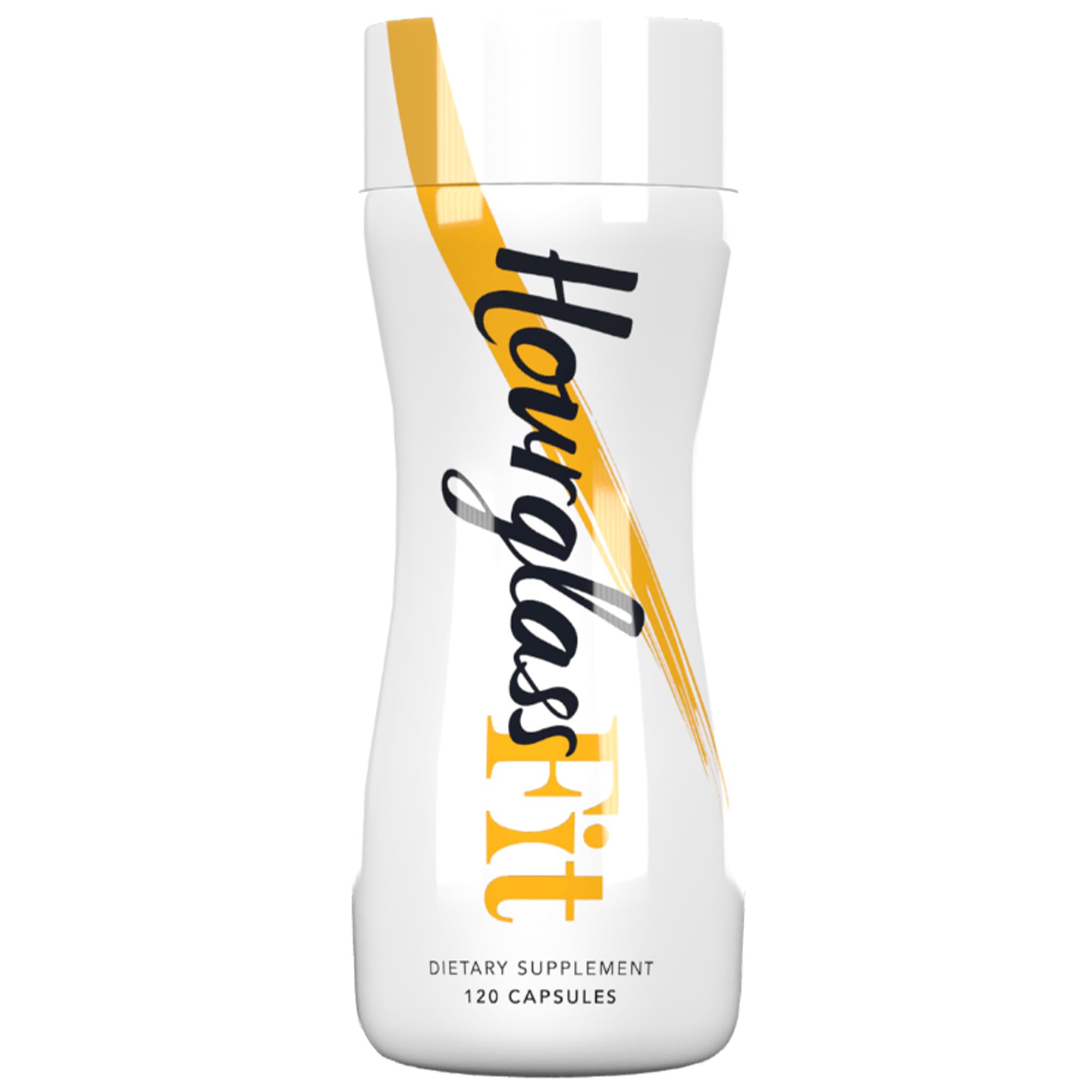 Hourglass Fit fat burner bottle for easy daily use.