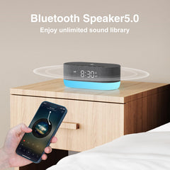 HOUSBAY Bluetooth pairing for easy streaming of music or white noise.