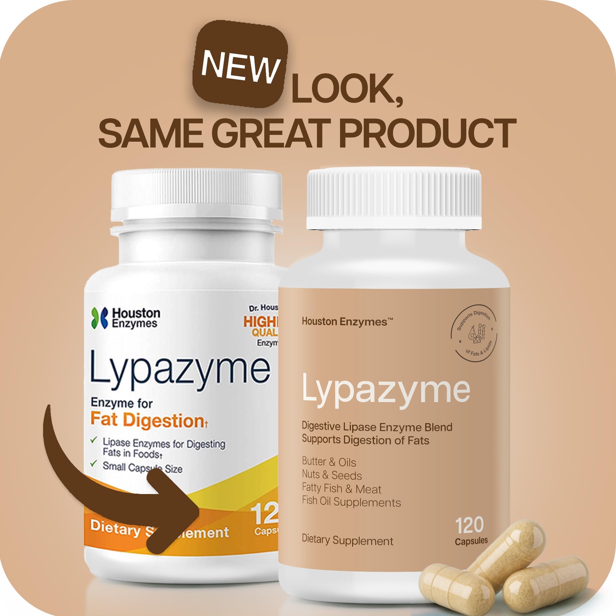 Houston Enzymes Lypazyme helps digest fish oil for better absorption