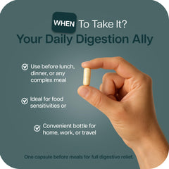 Houston Enzymes TriEnza bottle pour shows easy daily dosing