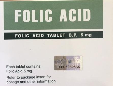HOVID Folic Acid 5 mg tablets box pack of 3 displayed for convenient multi-pack