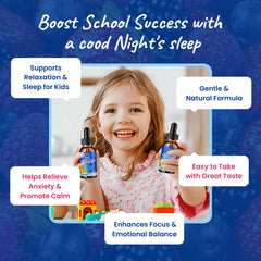 Hovika mixed berry flavor drops for kids suggesting tasty, easy supplementation after school.