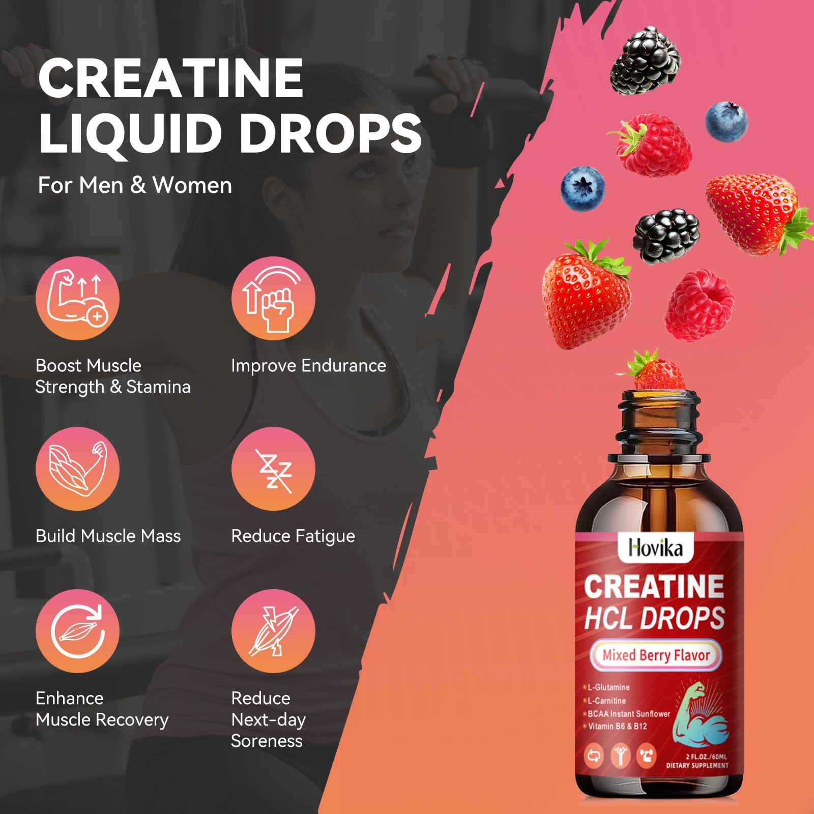 Hovika measuring dropper shows a precise 2 ml dose.