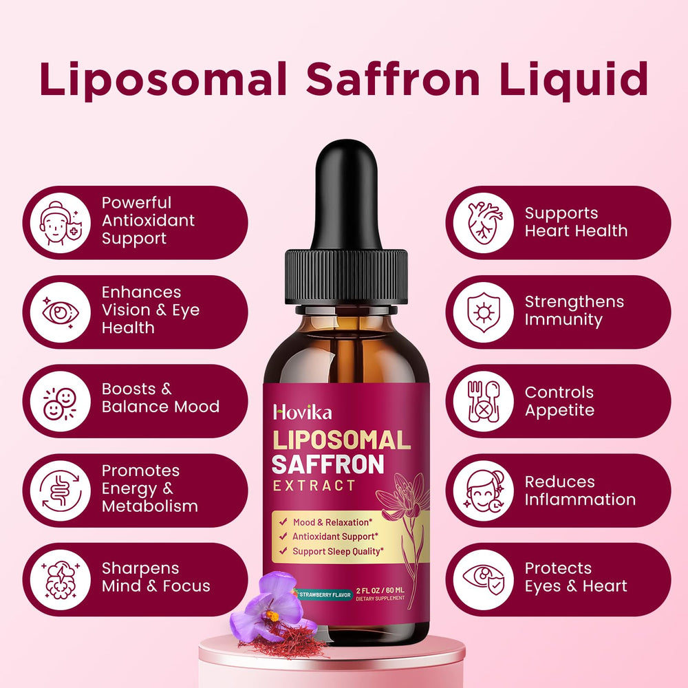 Hovika saffron drops aid concentration and mental clarity for work or study.