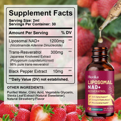 Hovika NAD drops showing 2 ml serving for quick use