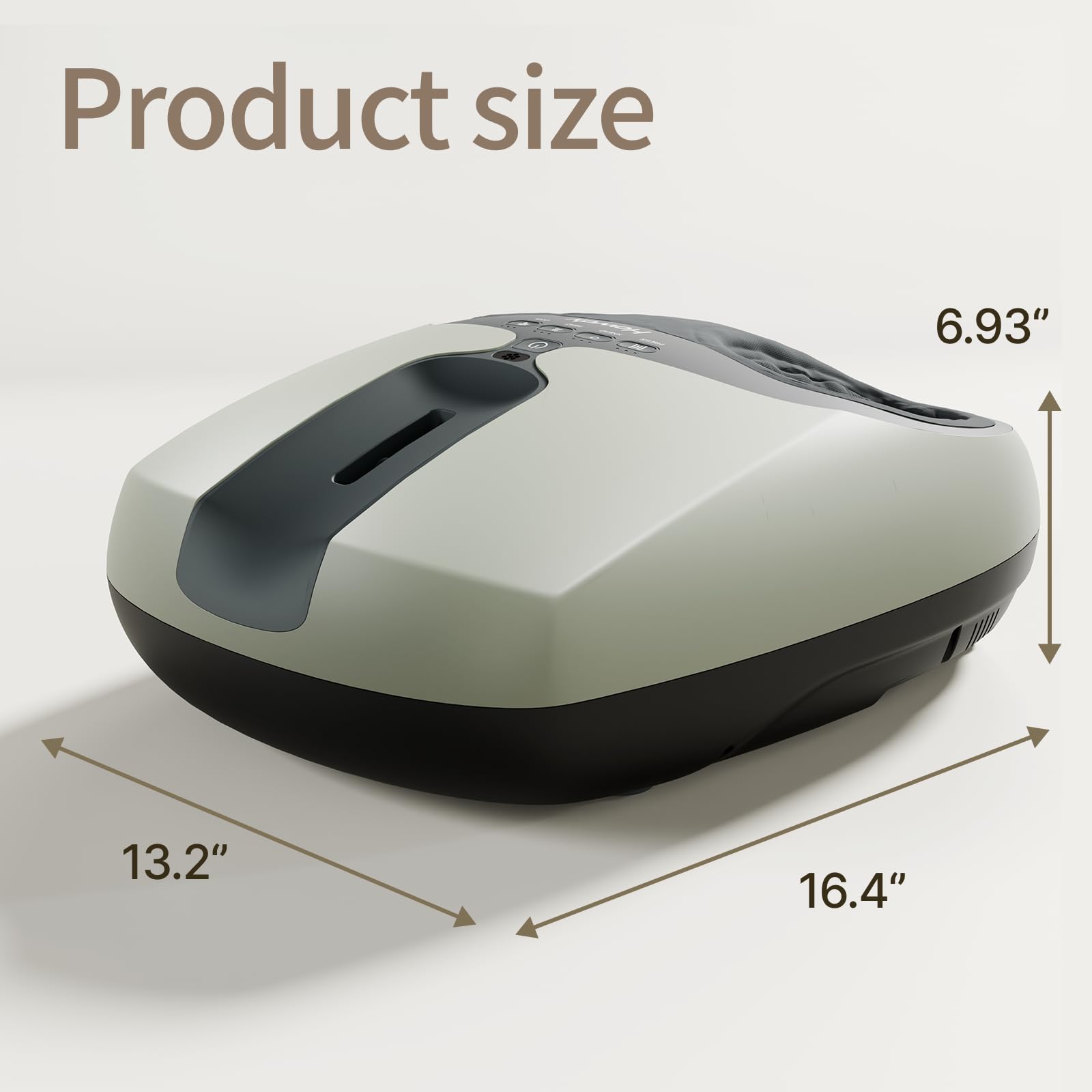 Howdy Shiatsu Foot Massager sleek design complements any wellness space.