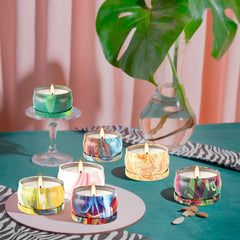 Howemon 100 percent soy wax burns cleanly with eco-friendly ambiance
