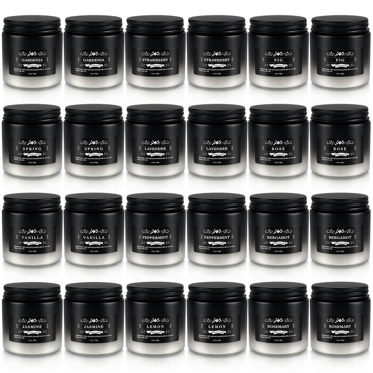 Howemon 24-pack candle set packaging highlights gift-ready presentation for gifting.
