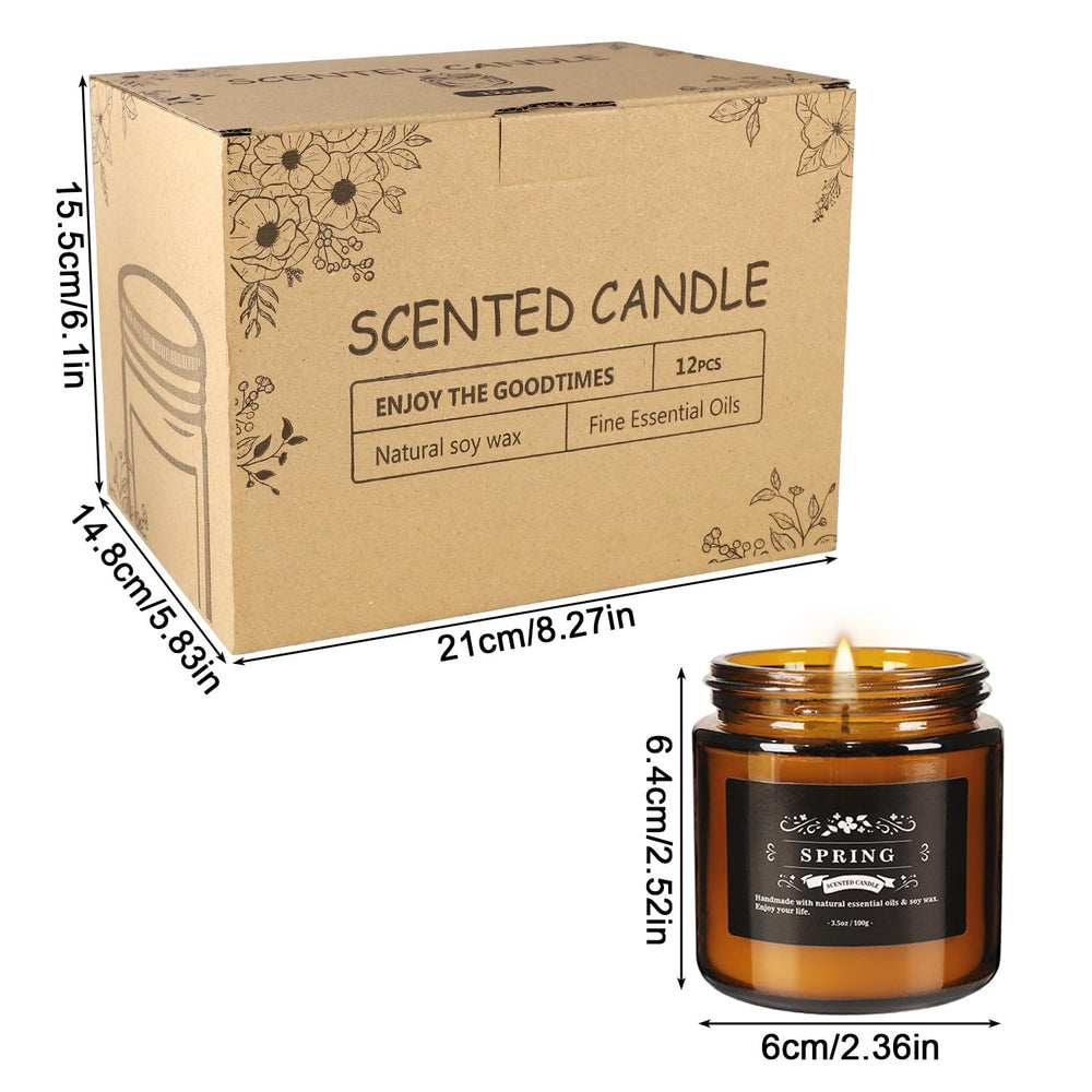 Howemon long-burn candles deliver 20-25 hours each for uninterrupted relaxation.