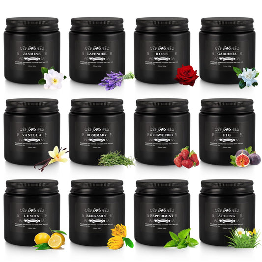 Howemon candle set displays variety of scents offering mood-enhancing fragrance options.