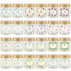 Howemon scented candle set 24-pack for varied aromas and home ambiance.