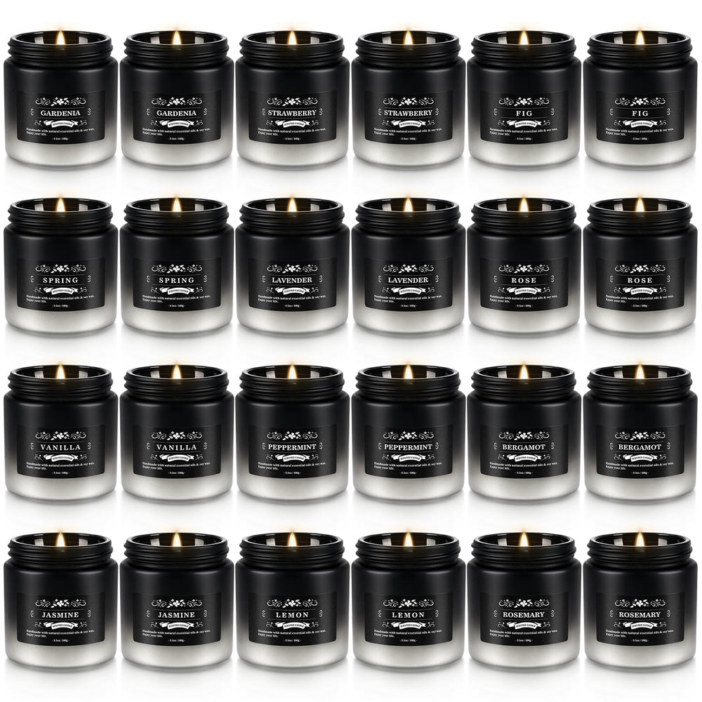 Howemon amber design candle set shown with elegant packaging for home decor.