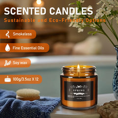 Howemon stress-relief atmosphere candles help create a calming workspace.