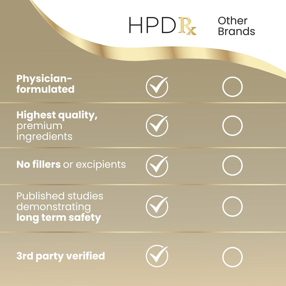 HPD Rx ONE vegetarian capsules image highlighting plant-based supplement option