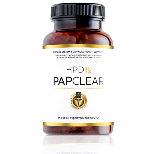 HPD Rx PapClear bottle front for immune support on the go