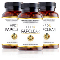 HPD Rx PAPCLEAR bottle front promoting immune support