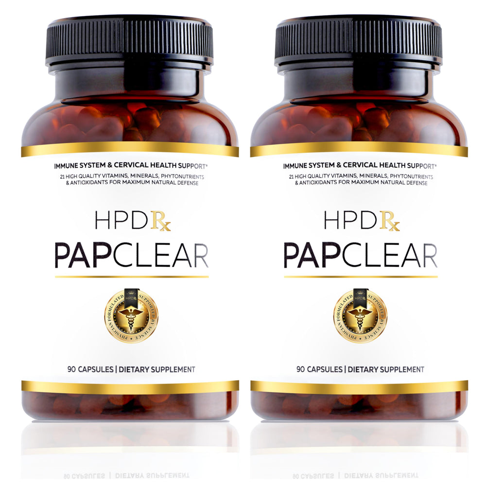 HPD Rx PAPCLEAR bottle-front view highlighting natural immune support