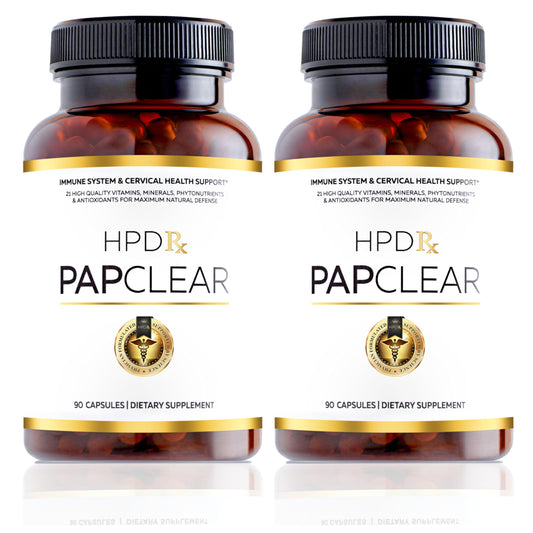 HPD Rx PAPCLEAR bottle-front view highlighting natural immune support
