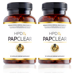 HPD Rx PAPCLEAR bottle-front view highlighting natural immune support