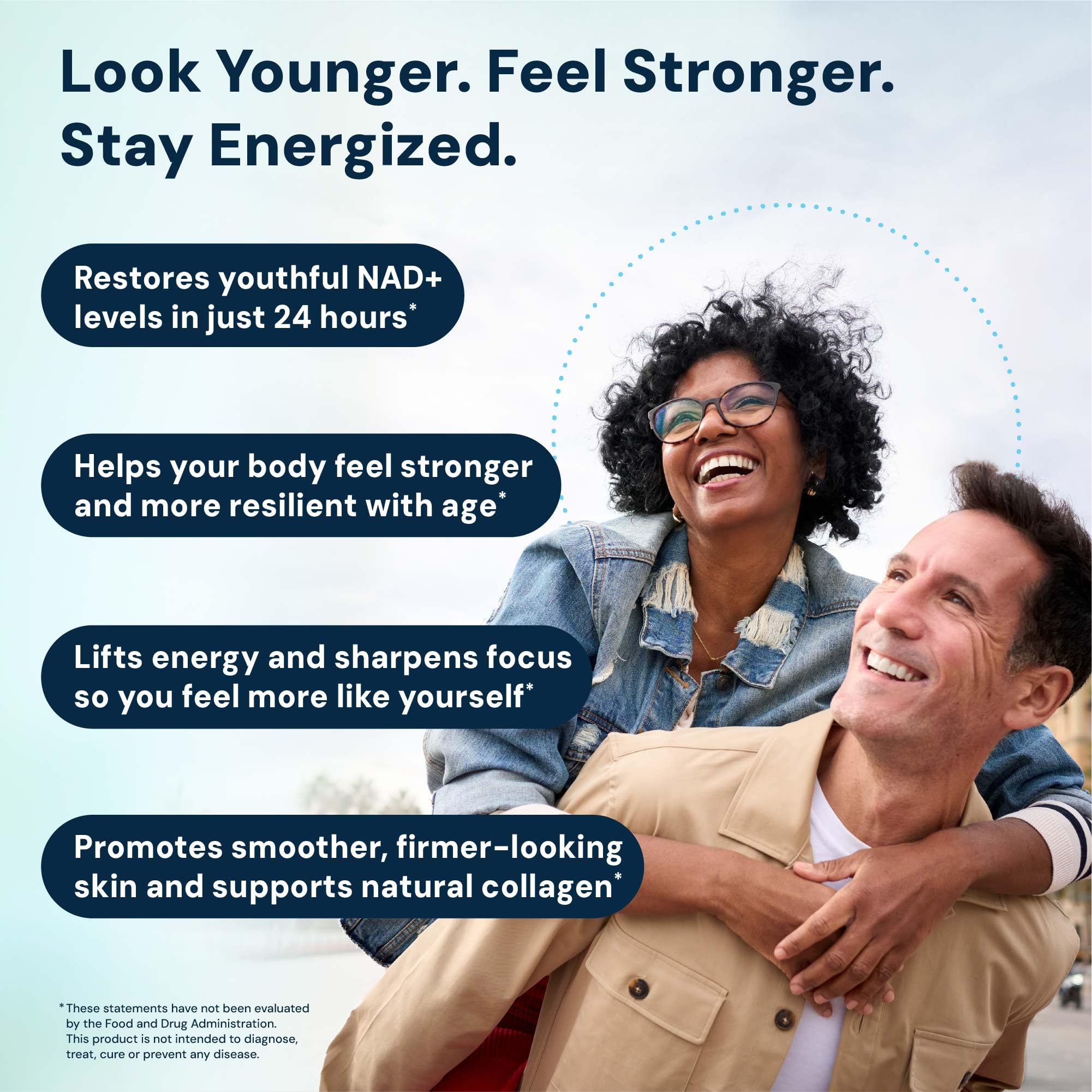 HPN NAD3 capsules packaging emphasizes easy daily dosage