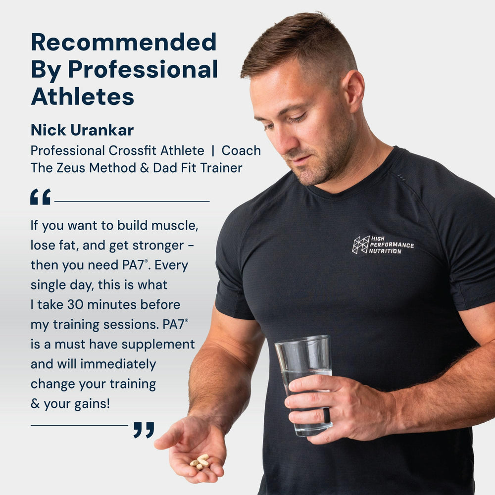 HPN PA(7) preworkout-use—fast-acting preparation before training sessions.
