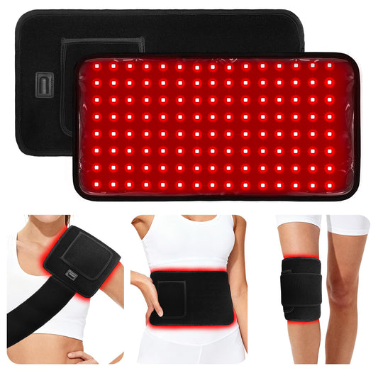 HRIOYAN 120-LED red light therapy belt covering multiple areas for targeted relief