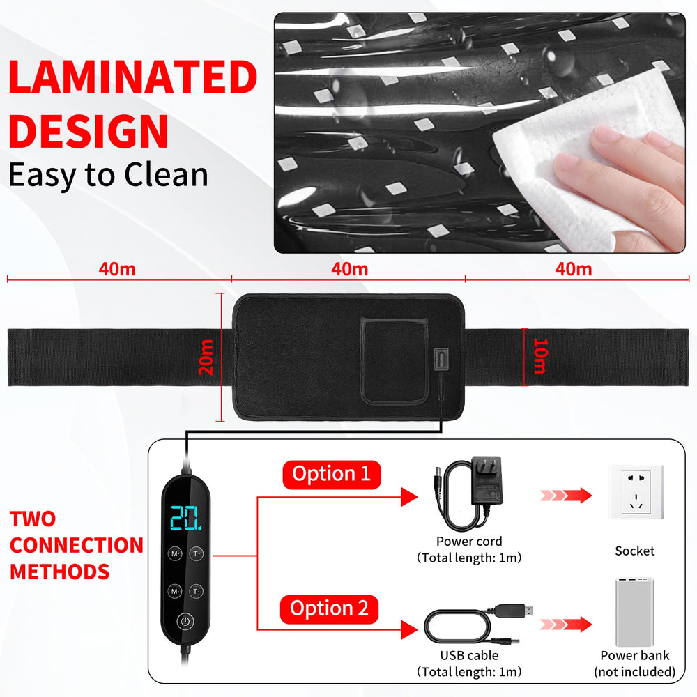 HRIOYAN belt strap ends attach securely to the target area