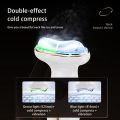 Hsiohe curved metal guasha head contours the face for comfortable massage.
