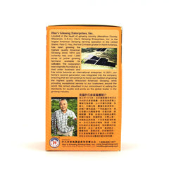 Gift-ready packaging featuring Hsu's American Ginseng slices
