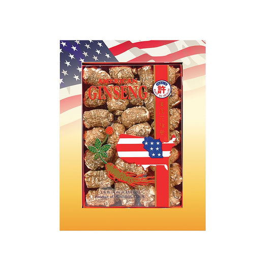 Hsu's Pearl Medium American Ginseng Roots in protective box preserve freshness