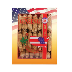 Hsu's Wisconsin American ginseng roots in an 8 oz box for tea and infusions.