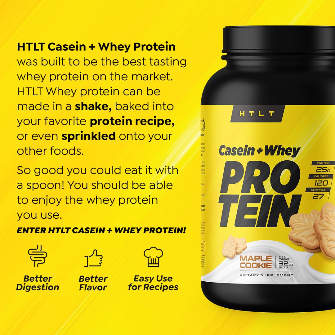 HTLT Casein + Whey use in baking for high-protein cookies and muffins.