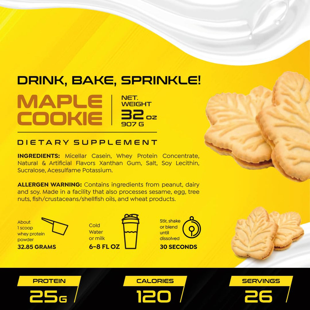 HTLT Casein + Whey powder maple cookie flavor ideal for post-workout recovery.