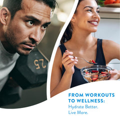 HTWO athlete-ready bottle in gym setting supports on-the-go hydration.
