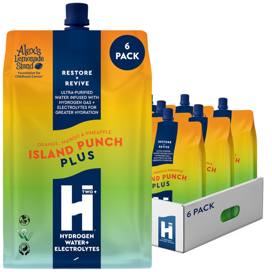 HTWO Plus Island Punch hydrogen water bottle for on-the-go hydration
