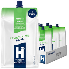 HTWO Plus lemon-lime pouch for on-the-go hydration with electrolytes.