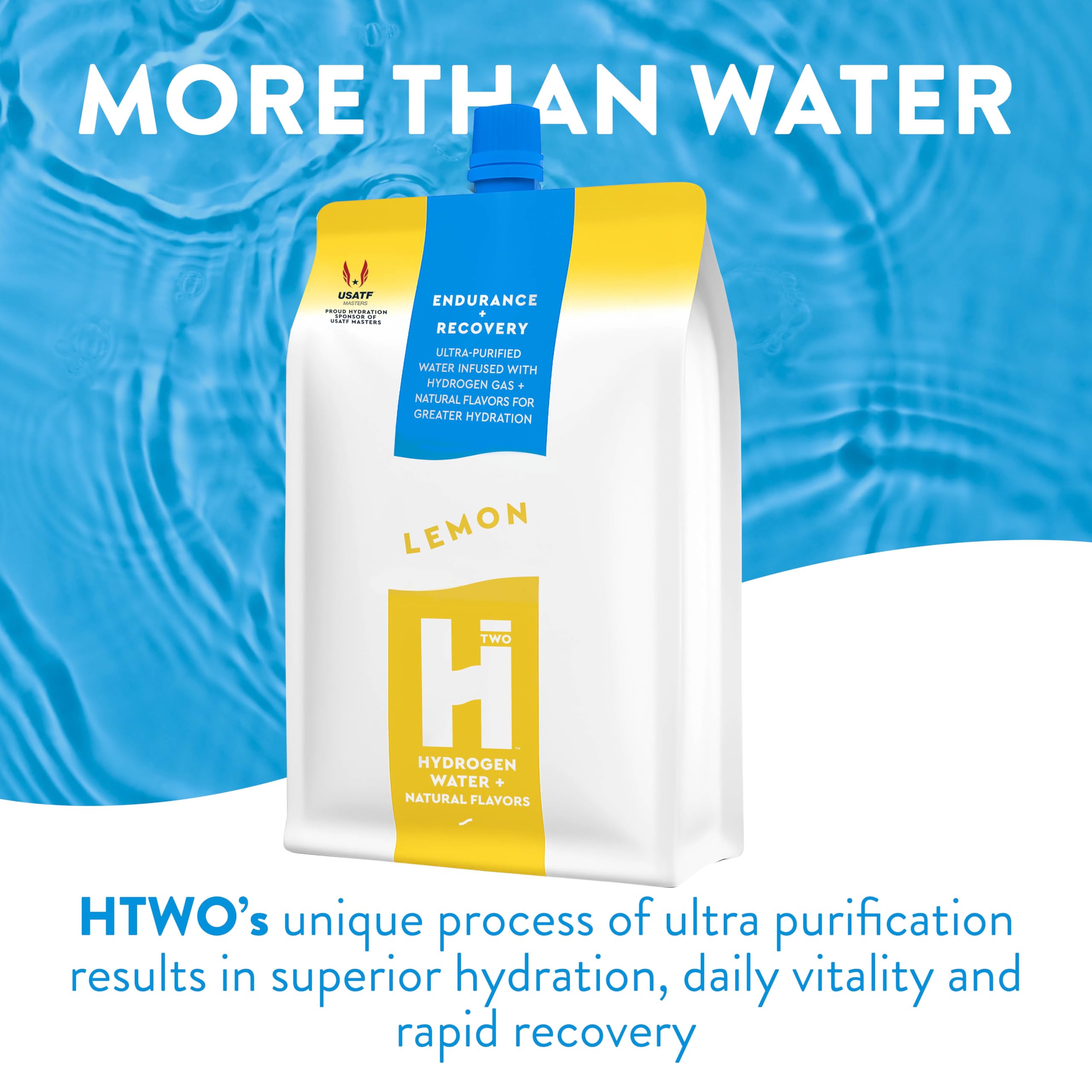 HTWO sealed bottle cap preserves hydrogen potency for lasting hydration.