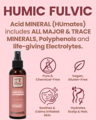 HUmineral Humic Fulvic spray adds lightweight moisture to hair.