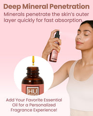 HUmineral electrolytes-rich mineral spray shown in packaging for daily use.