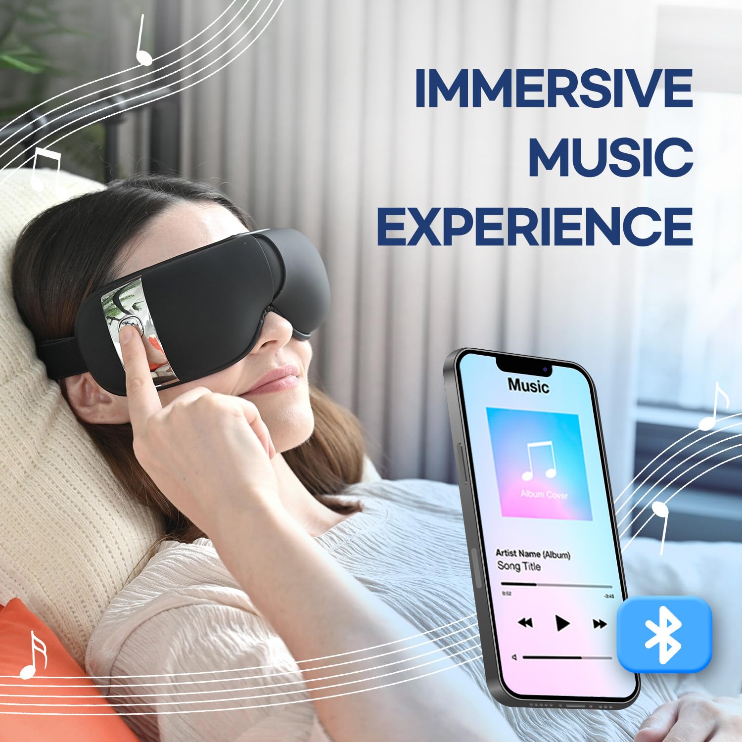 Travel-ready HubiCare eye massager for on-the-go use