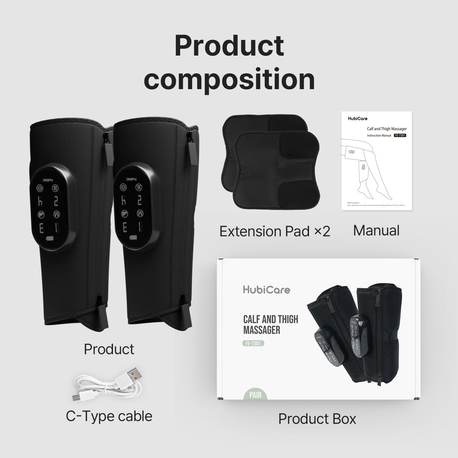 HubiCare universal fit with Velcro ensures snug leg coverage