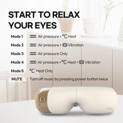 HuBDIC HubiCare Eye Massager beige adjustable headband fit